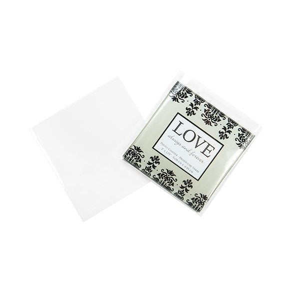 Plastic Bags 10.2x10.5cm Transparent (100 pieces) [B4X4NF]