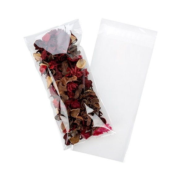 Plastic Bags 12x25cm Transparent Peel and Seal (100 pieces) [B4X9]