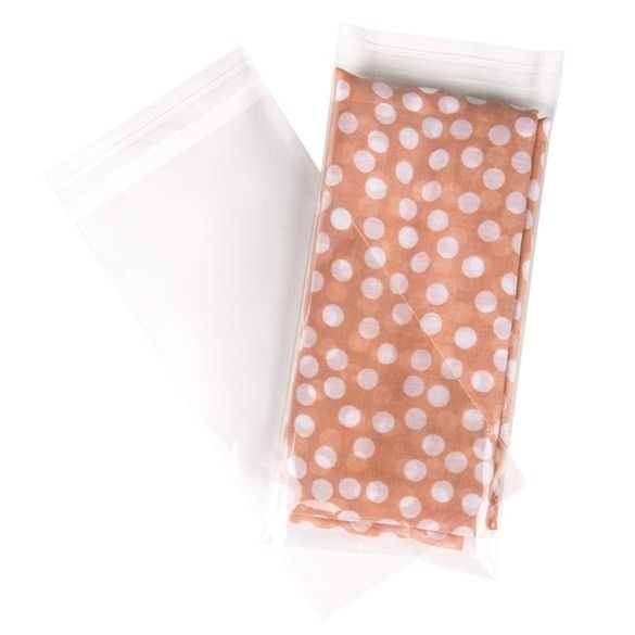 Plastic Bags 14x27.5cm Transparent Peel and Seal (100 pieces) [B510]