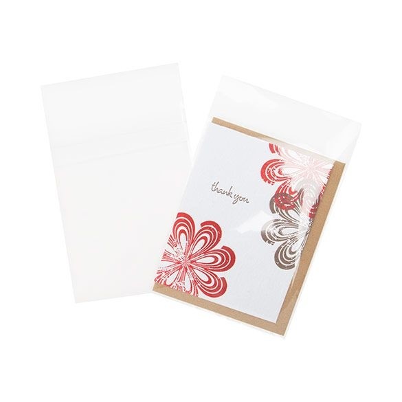 Plastic Bags 11.5x14.5cm Transparent Peel and Seal (100 pieces) [B54PC]