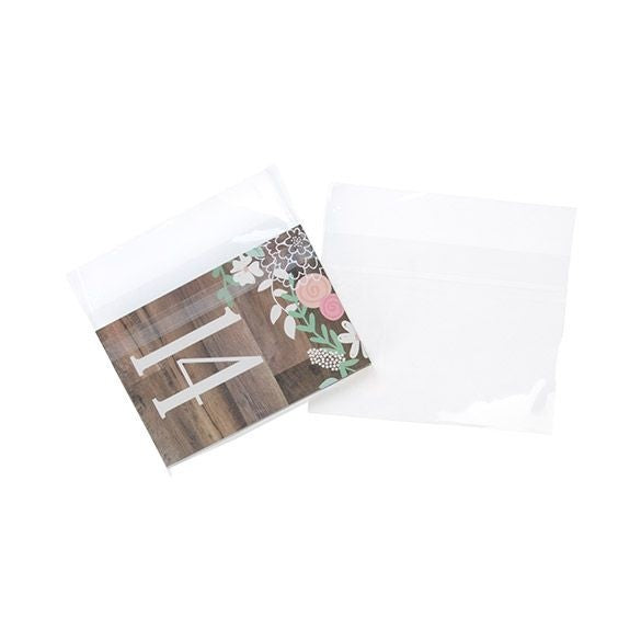 Plastic Bags 17.3x12.7cm transapart and Reclosable (100 pieces) [B56PC]