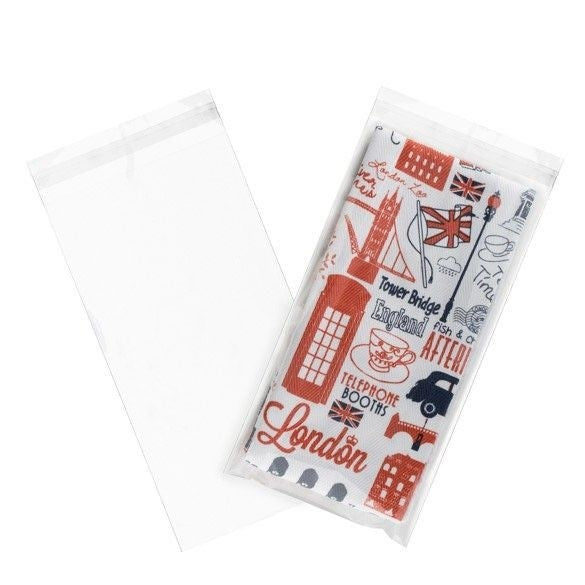 Plastic Bags 16,3 x 31,1 cm Transparent Peel and Seal (100 pieces) [B612]