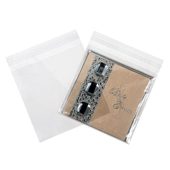 Plastic Bags 16x16cm Transparent Peel and Seal (100 pieces) [B66]