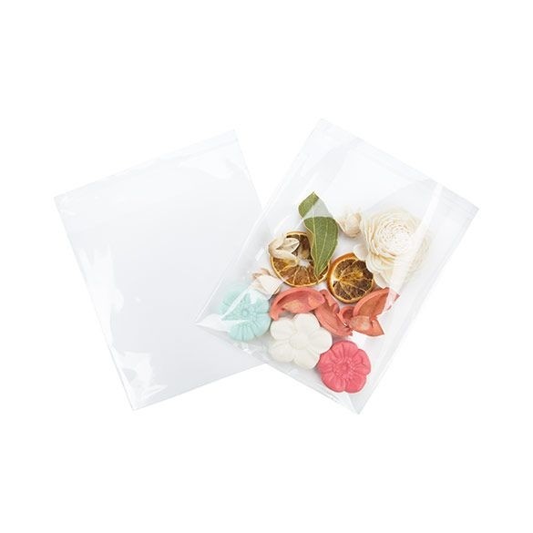 Plastic Bags 17.5x17.1cm Transparent Peel and Seal (100 pieces) [B66XL]