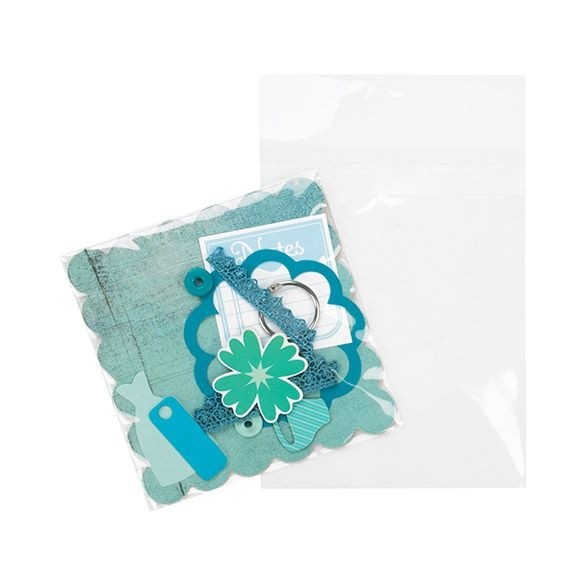 Plastic Bags 13.5x17.2cm Transparent Peel and Seal (100 pieces) [B6B1PC]
