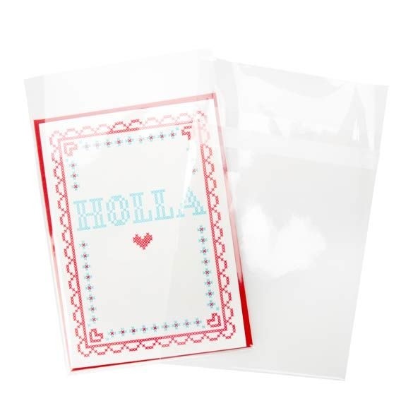 Plastic Bags 13.8x18.4cm Transparent Peel and Seal (100 pieces) [B75PC]