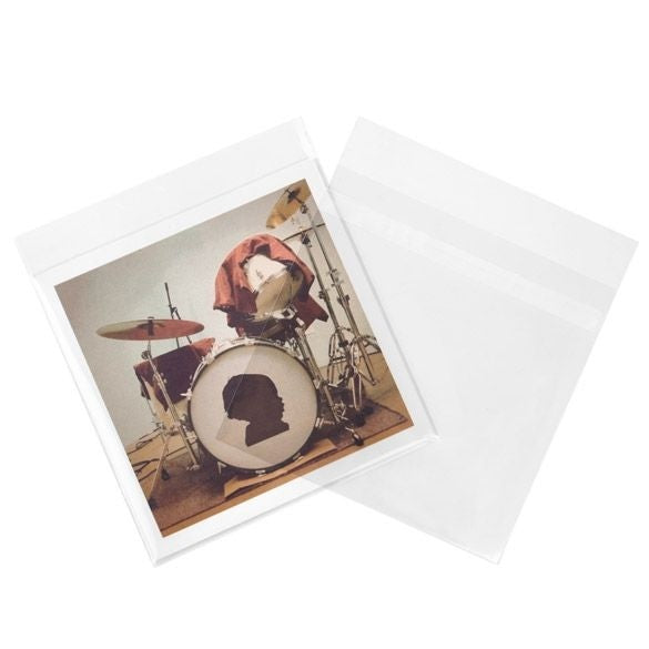 Plastic Bags 18.9x18.4cm Transparent Peel and Seal (100 pieces) [B77PC]