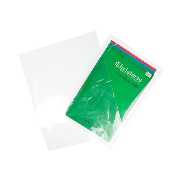 Plastic Bags 21.4x31.1cm Transparent (100 pieces) [B812NF]