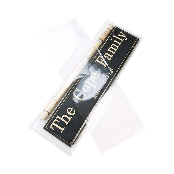 Plastic Bags 21.4x61.6cm Transparent Peel and Seal (100 pieces) [B824]