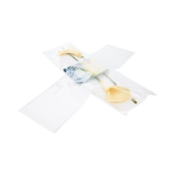 Plastic Bags 21.4x69.2cm Transparent Peel and Seal (100 pieces) [B827]