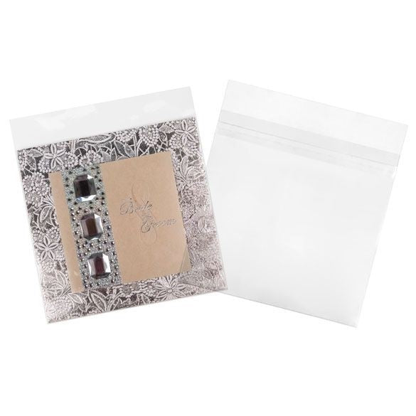 Plastic Bags 15.9x20.5cm Transparent Peel and Seal