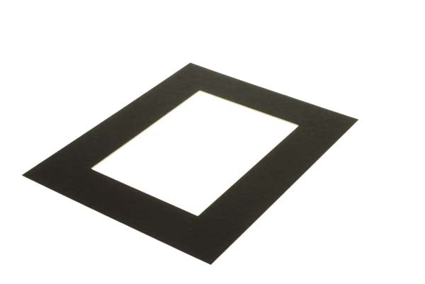 Mount Board Black 32.1x47.3cm Window - Outer size 45.7x61cm (10 pieces) [MS20100]