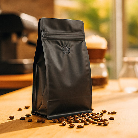 Coffee bags Matte Black 12,7x7,9x20,3 cm (50 pieces) [BBC2MB]