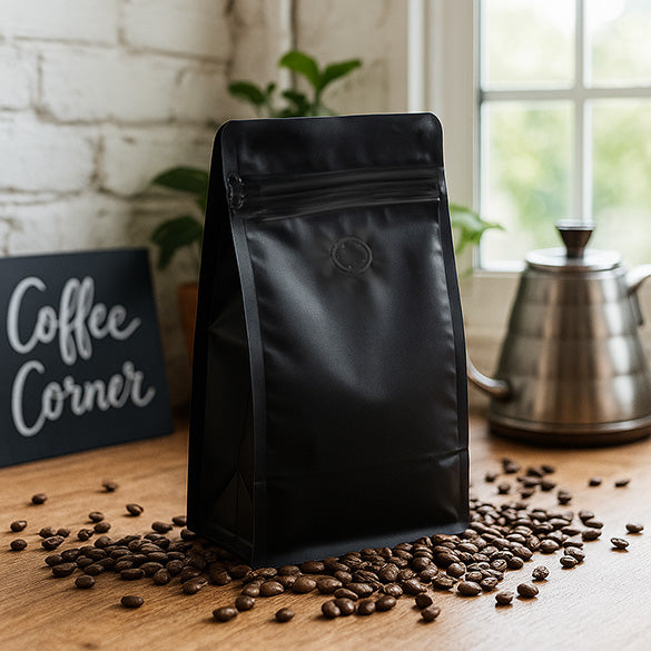 Coffee bags Matte Black 12,7x7,9x20,3 cm (50 pieces) [BBC2MB]