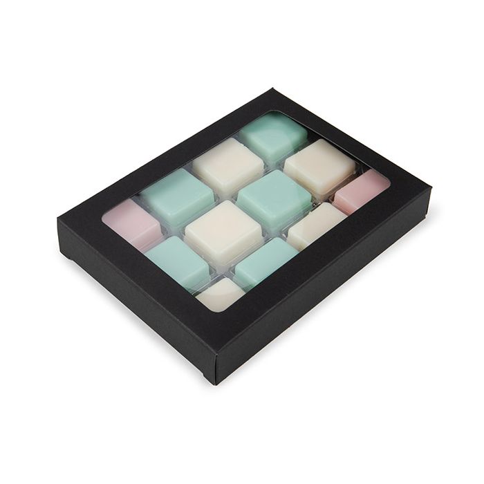 Black Kraft Artisan Candy Box Set | Square Insert 10.2x2.1x13.8 cm | 25 ...
