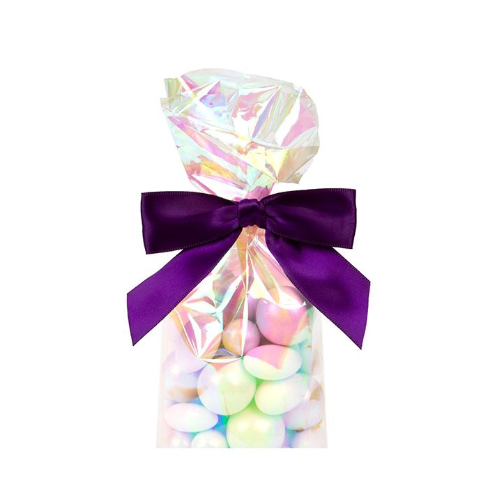 Bows Pre-tied 8,9 cm Plum (25 pieces) [BOWPL]