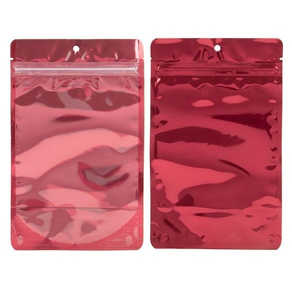 Stand Up Pouches Transparent/Red 13x7.9x20.6cm | 113 grams (100 pieces) [ZBGB3RD]