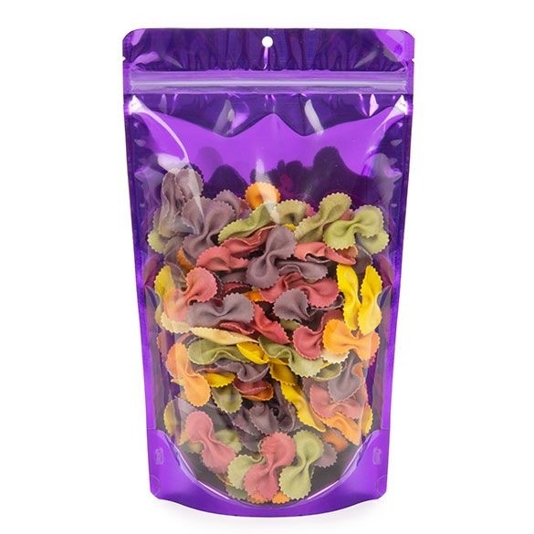 Stand Up Pouches Transparent/Violet 17.1x8.9x28.6cm | 340 grams (100 pieces) [ZBGB4VL]