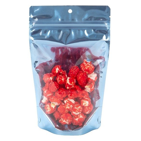 Stand Up Pouches Transparent/Blue 13x7.9x20.6cm | 113 grams (100 pieces) [ZBGB3BL]