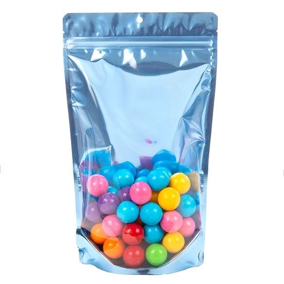 Stand Up Pouches Transparent/Blue 17.1x8.9x28.6cm | 340 grams (100 pieces) [ZBGB4BL]