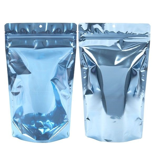 Stand Up Pouches Transparent/Blue 17.1x8.9x28.6cm | 340 grams (100 pieces) [ZBGB4BL]