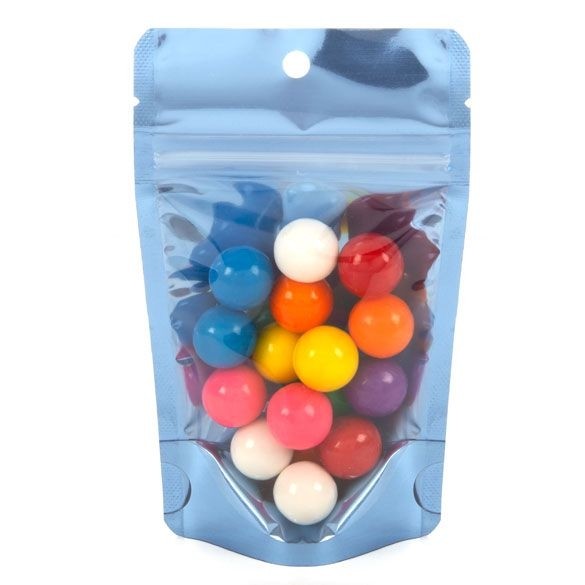 Stand Up Pouches Transparent/Blue 7.9x5.1x13cm | 28 grams (100 pieces) [ZBGB1BL]