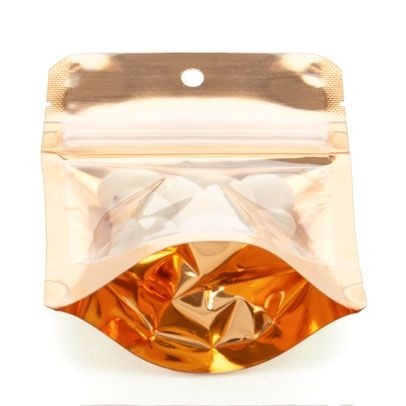 Stand Up Pouches Transparent/Orange 7.9x5.1x13cm | 28 grams (100 pieces) [ZBGB1PC]