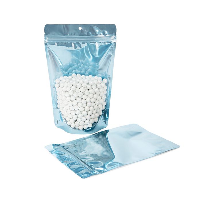 Brilliant Blue Stand Up Pouch 15x9x23 cm with Hang Hole (100 Pieces) [ZBGB7BL]