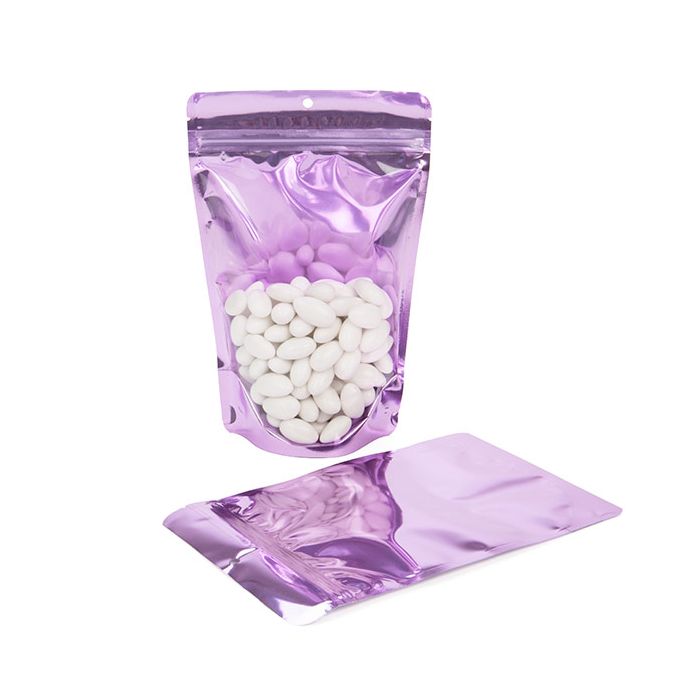Stand Up Pouches Purple 14,9x8,9x23,2cm With Hanghole (100 Pieces) [ZBGB7LV]