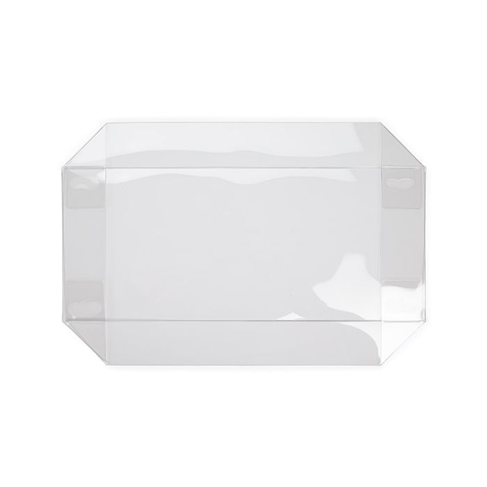 Lid Foldable and Crystal Clear 12,9x3,8x30,9 cm Clear (25 pieces) [BT12]