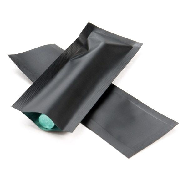 Plastic Bags Matt Black 3.8x10.2cm Tamper-proof Heat sealable