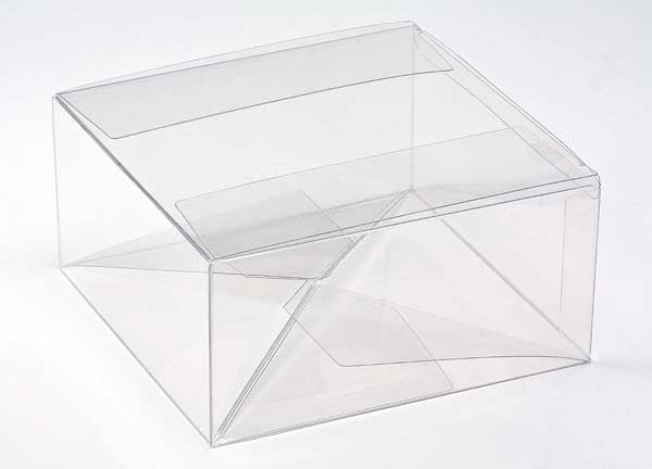 Plastic Gift Boxes 15.9x15.9x7.6cm Crystal Clear with Autolock Bottom (25 pieces) [PLB173]