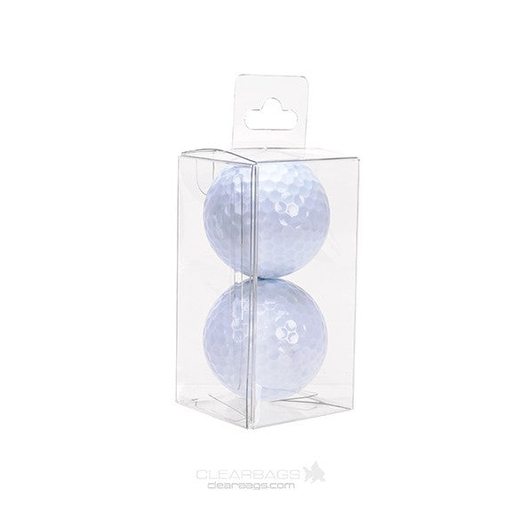 Plastic Gift Boxes 4.3x4.3x8.6cm Crystal Clear with Hanger in middle (25 pieces) [CHFB323]