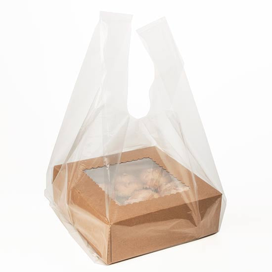 Plastic Carrier Bags Transparent 36.9x26.7x76.2cm (100 pieces) [CHB2]