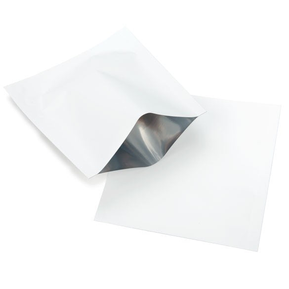 Plastic Bags White 9x9.5cm Tamper-proof Heat sealable (100 pieces) [CRB2W]
