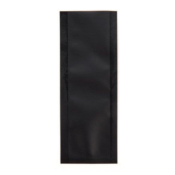 Plastic Bags Matt Black 3.8x10.2cm Tamper-proof Heat sealable (100 pieces) [CRB4B]