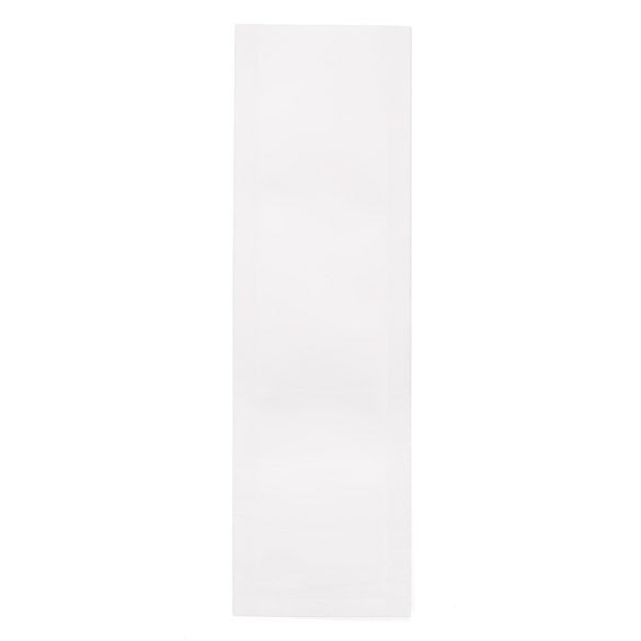 Plastic Bags Matt White 3.8x12.7cm Tamper-proof Heat sealable (100 pieces) [CRB5W]