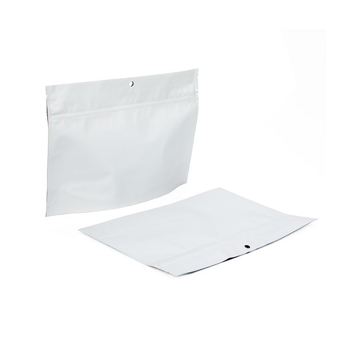 Child Resistant Pouch Bags Matte White 22,9x6,2x15,2cm (100 Pieces) [CRP96MW]