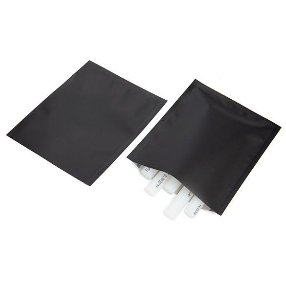 Plastic Bags Matt Black 10.2x12.7cm Tamper-proof Heat sealable (100 pieces) [CRB3B]