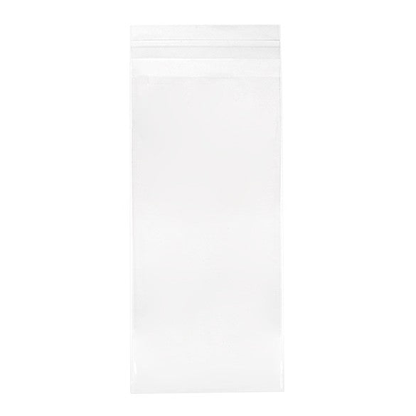 Plastic Bags 10.4x22.7cm Transparent Peel and Seal (100 pieces) [B48]