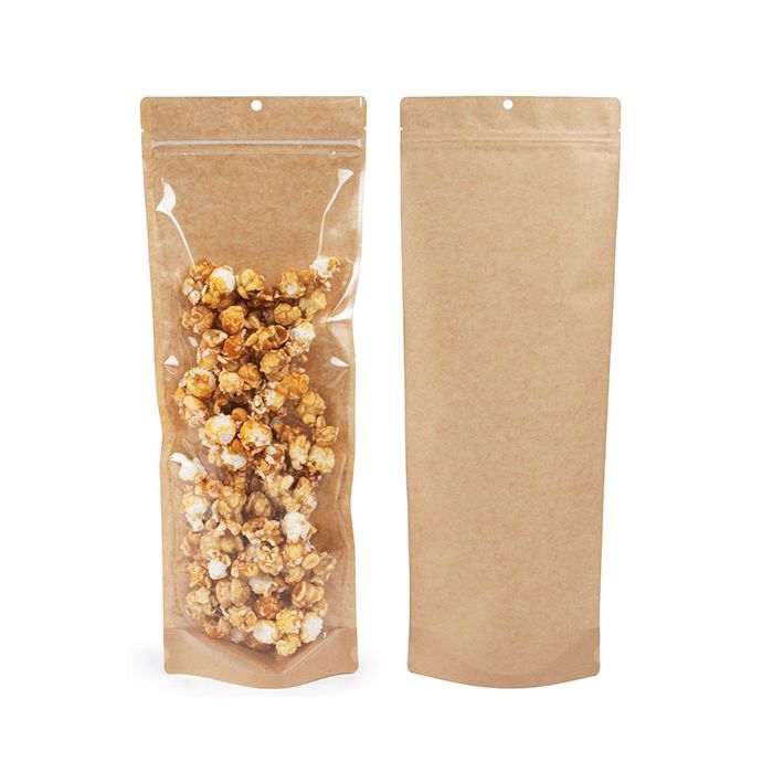 Kraft Stand Up Pouch 14x6x38.1 cm (100 pieces) [ZBGKC2N]