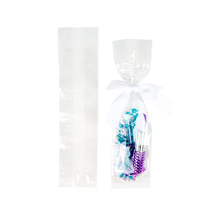 Plastic Bags 6.4x5.1x24.8cm with side gusset (100 pieces) [FDAGB10]