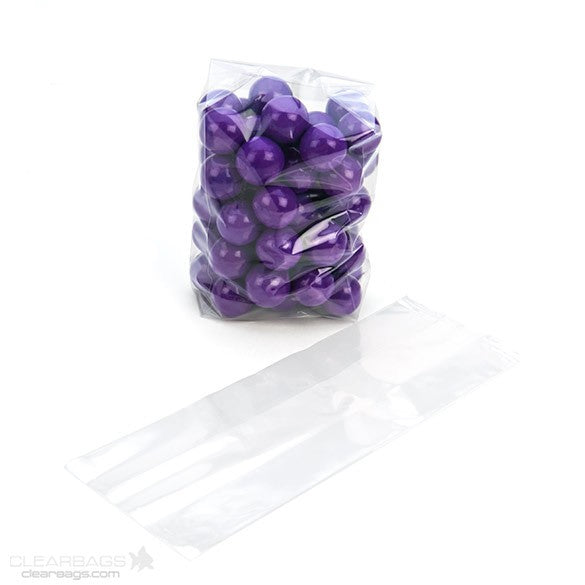 Plastic Bags 8.9x5.7x24.8cm with side gusset (100 pieces) [GB25]