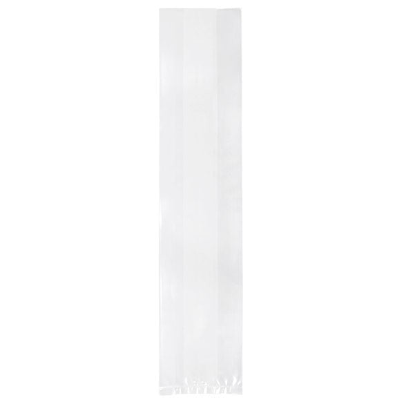 Plastic Bags 12.7x7.6x61cm with side gusset (100 pieces) [GB8]