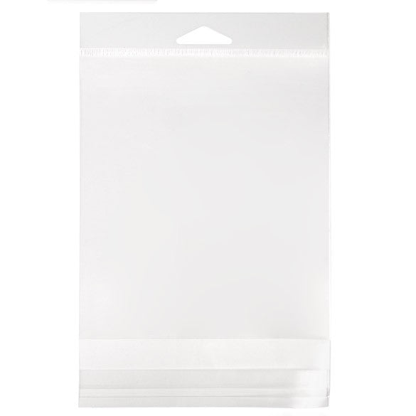 Headerbags 13.8x13.3cm Reclosable and Crystal Clear (100 pieces) [HB5X5]