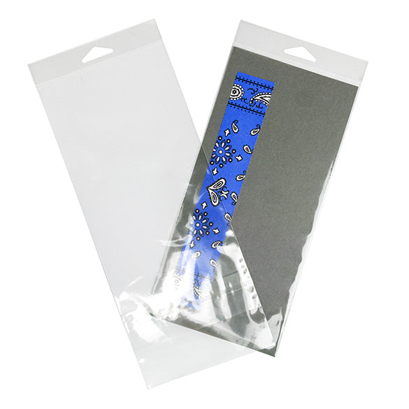 Headerbags 12.2x25.4cm with Protective Closure (100 pieces) [HB49XPC]