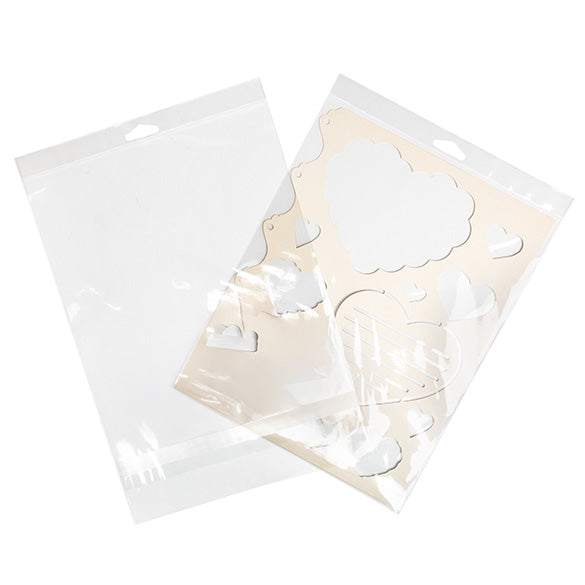 Headerbags 22.1x28.1cm with Protective Closure (100 pieces) [HB811SPC]