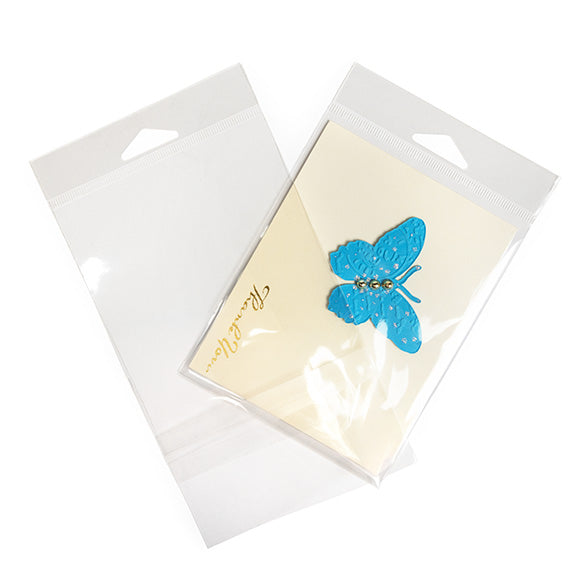Headerbags 10.8x13.7cm with Protective Closure (100 pieces) [HB4B2PC]