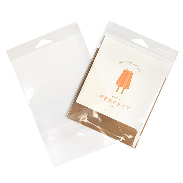 Headerbags 12.7x15.2cm with Protective Closure (100 pieces) [HB5B2PC]