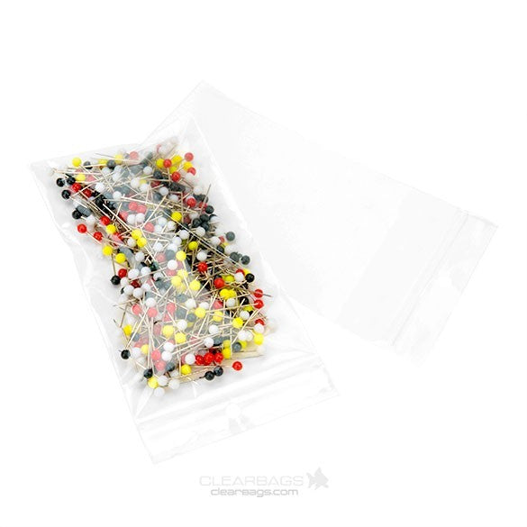 Grip Seal Bags with Hang hole 7.5x12.5cm Crystal Clear PP 50 micron (100 pieces) [ZR35]